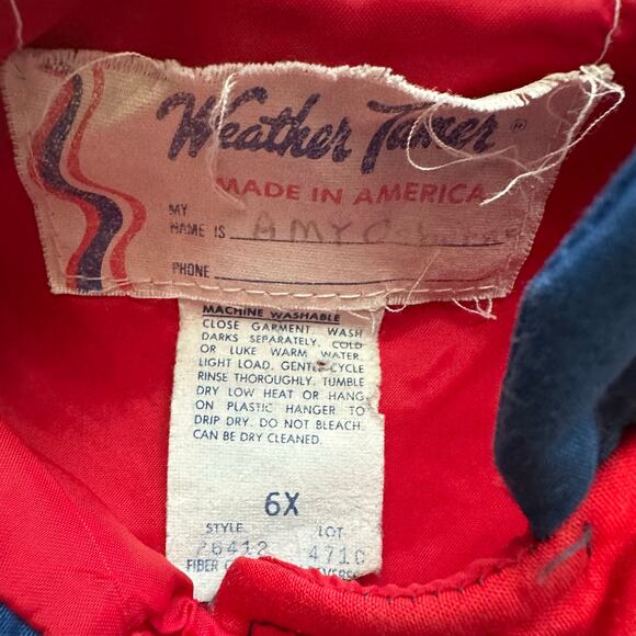 Vintage 80s-90s Color Block Kids 6X Puffer Vest I Weather Tamer l Retro - Picture 2 of 3